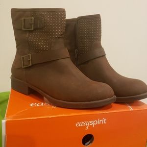 Easyspirit dark brown booties women  size 9